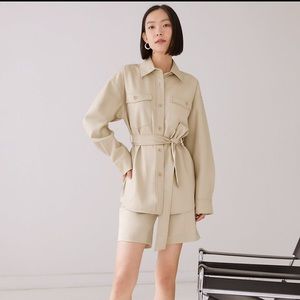 Aritzia Babaton Ava Jacket - Sz Small in Sand White